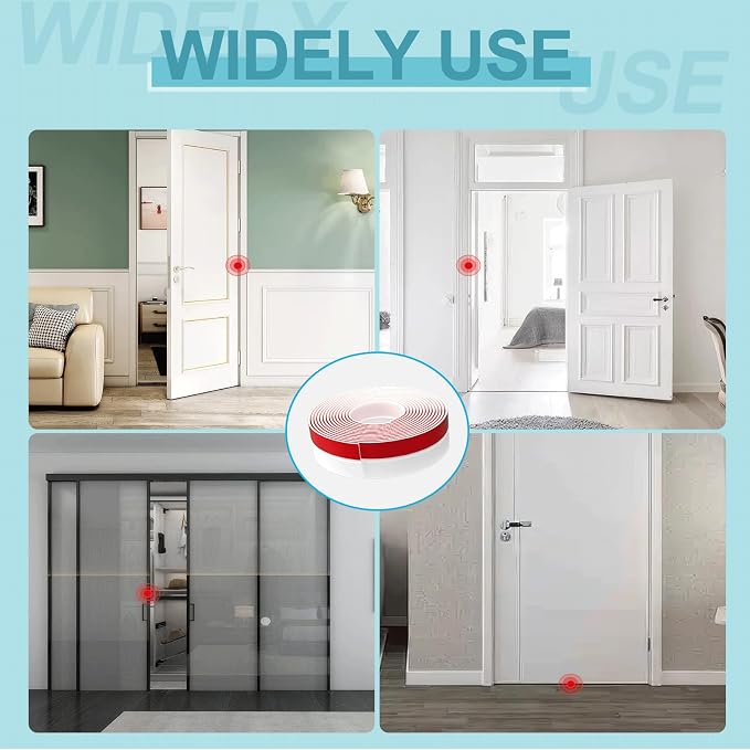 2Inch x 20FT Door Weather Stripping, Door Draft Stopper Silicone Seal Strip - Image 4