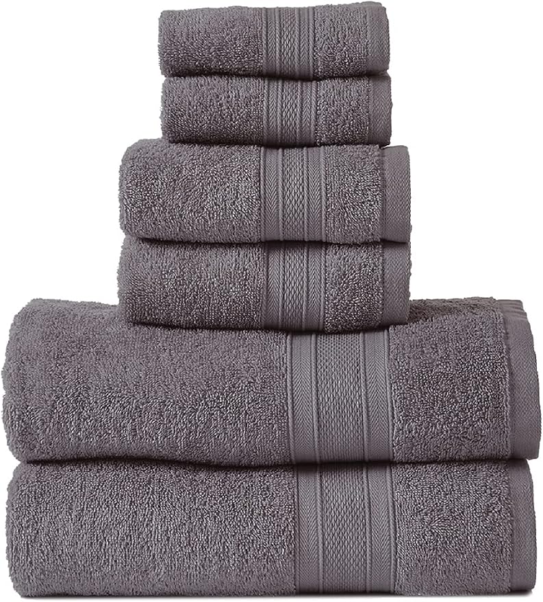 TRIDENT Soft & Plush Luxury Towel Set, 100% Cotton, 2 Bath Towels 2 Hand Towels - Image 4