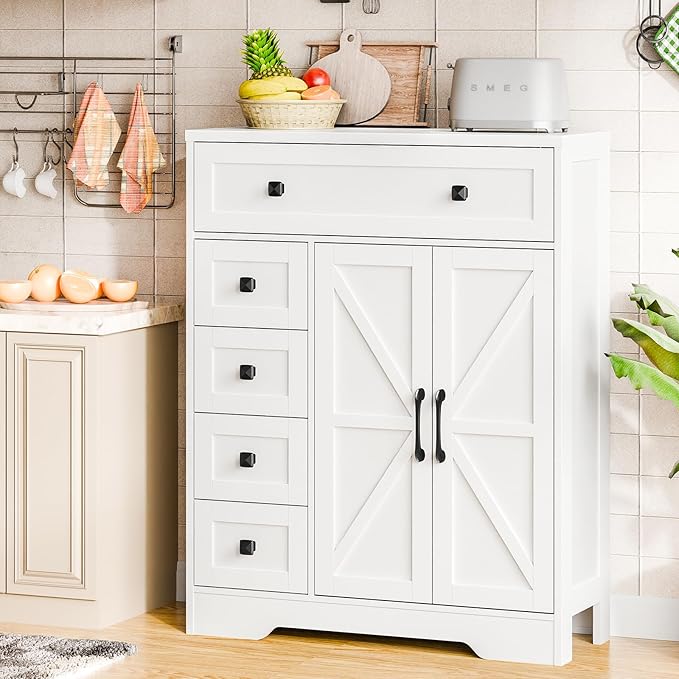 Vabches Farmhouse Storage Cabinet - Image 3