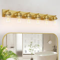 IZORRO Bathroom Vanity Light Fixture, 6-Light 43 Inch Gold Bathroom Light by IZORRO