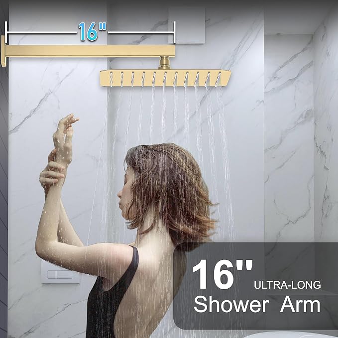 KOJOX Shower System Bathroom Luxury 10 Inch Rain Shower Head - Image 3