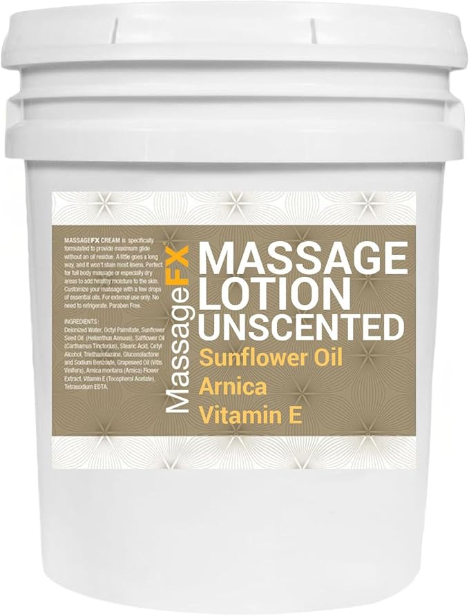 Massage FX Unscented Massage Lotion, 5 Gallon Bucket by MassageFX