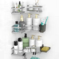 Corner Shower Caddy Bathroom Organizer: Adhesive Shower Rack Bathtub Shelves by AKTECKE