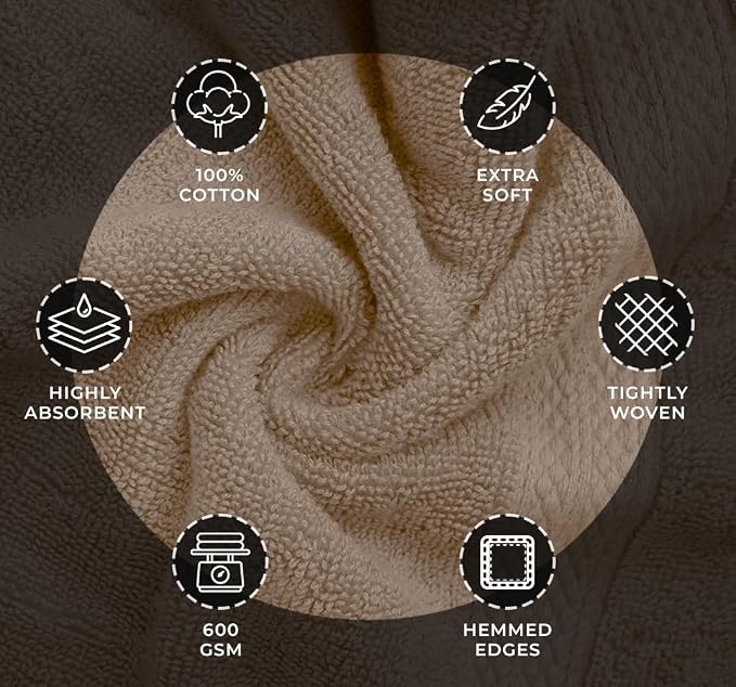 Avalon Towels Luxury Washcloths – Premium Cotton, Soft & Absorbent Wash Cloths - Image 6