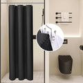 LaCyan 3 in 1 Waterproof Waffle Weave Shower Curtain and Clear Liner Set by Lacyan