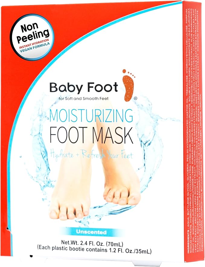 Baby Foot Unscented Non-Peel Moisturing Mask – Hydrate and Refesh in 15-Minute by BabyFoot