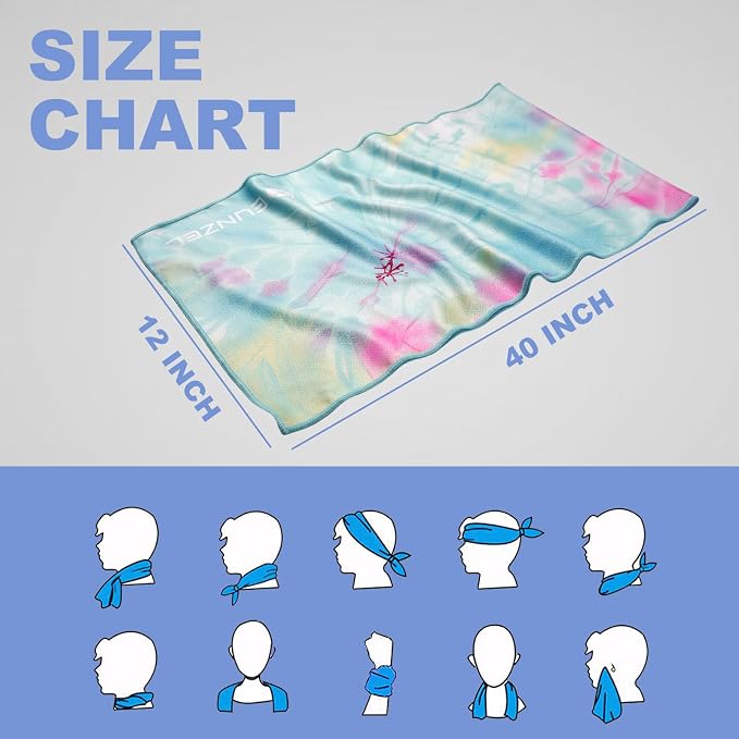 Cooling Towel, Ice Towel for Neck, Soft Microfiber Chilly Towel Stay Cool for - Image 7