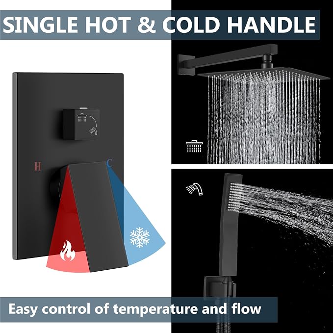 Aolemi Shower Faucet Set Rain Shower System - Image 4