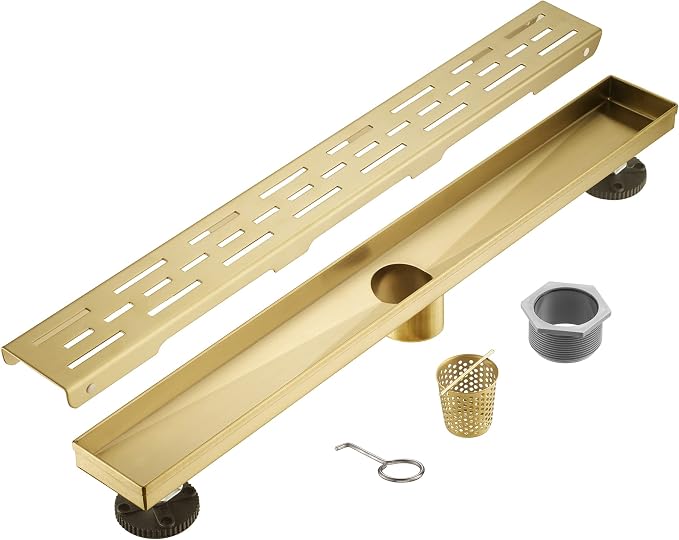 Sharp-tec Linear Shower Drain, 32 inch Shower Drain by Sharp-tec