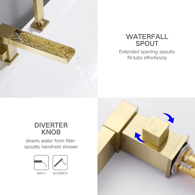 TapLong Waterfall Tub Filler Faucet - Image 3