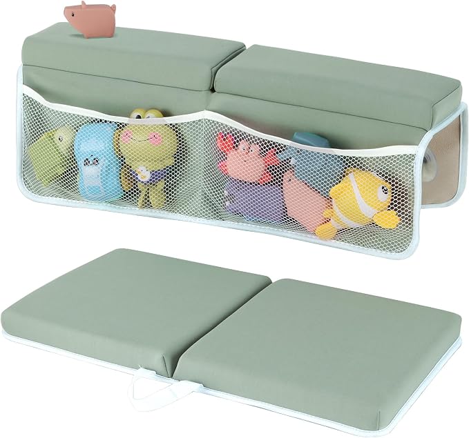 Baby Bath Kneeler and Elbow Rest Pad Set, 1.5 Inch Thick Memory Foam Soft Bath by Unknown