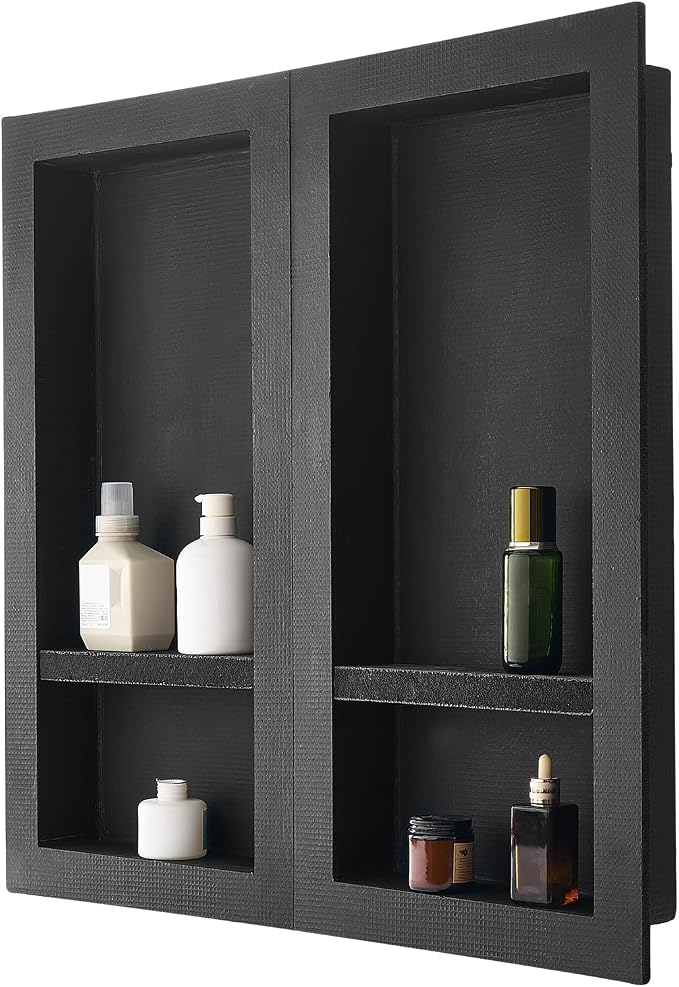 VEVOR Shower Niche, 16 x 32 inch + 16 x 32 inch Recessed Wall Niche - Image 9
