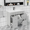 YOURLITE 36" Bathroom Vanity, Painted Surface Solid Wood Frame Bathroom Vanities by YOURLITE