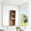 BONEWEI Silver Bathroom Mirror, 48x48 inch Wall Mirror by BONEWEI