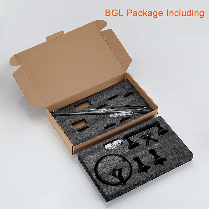 BGL Bathroom Hardware Set, Oil-Rubbed Bronze Adjustable Expandable Towel Bar - Image 8