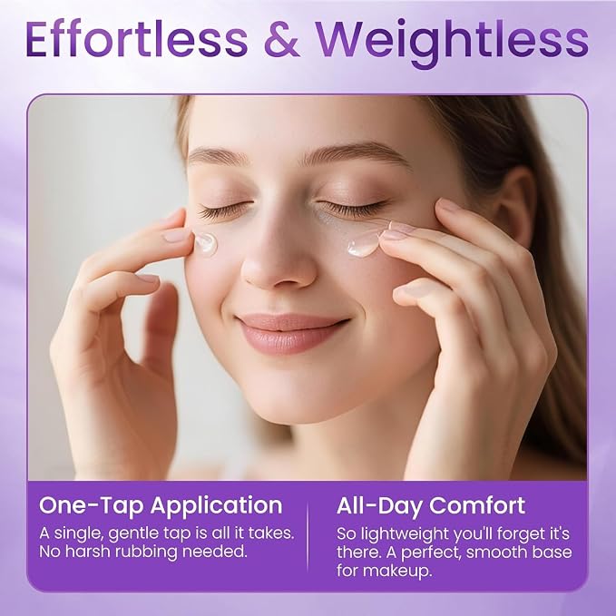 Retinol Under Eye Cream for Dark Circles & Puffiness – Anti-Aging Eye Cream for - Image 3