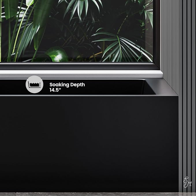 Voltaire 60 in. x 32 in. Acrylic Matte Black, Skirted Alcove, Left-Hand Drain - Image 6