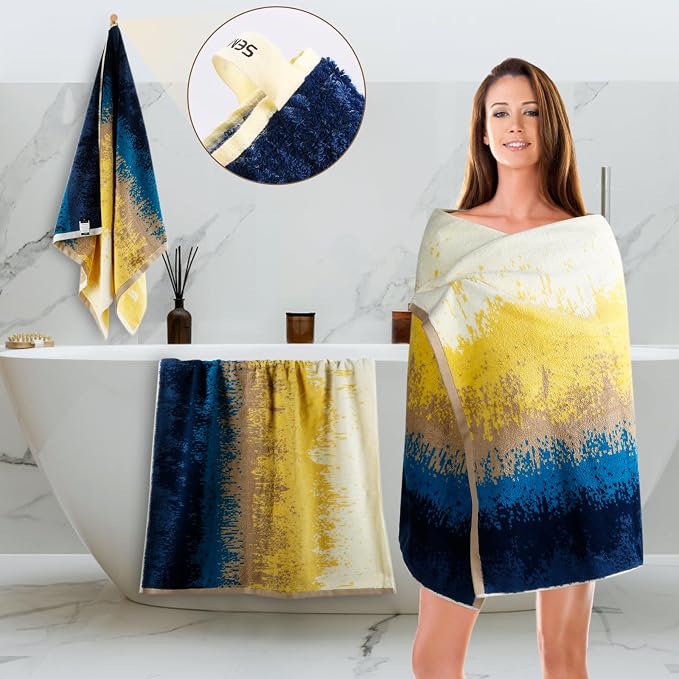 SEMAXE 4-Pack Luxury Bath Towels - Image 2
