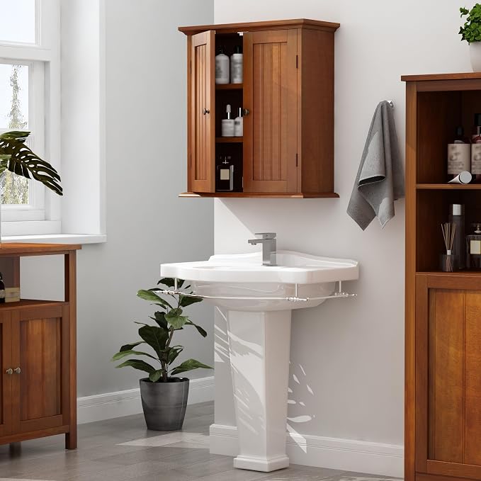 ChooChoo Bathroom Wall Cabinet, Over The Toilet Space Saver Storage Cabinet - Image 3