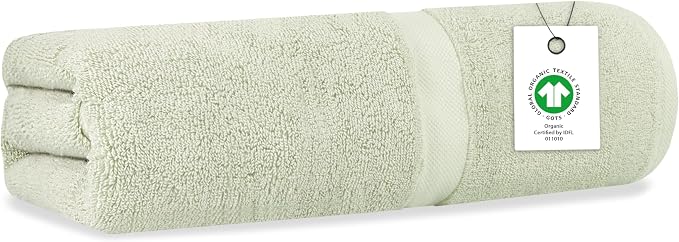 Delara Organic Cotton Luxuriously Plush Bath Sheet | GOTS & Oeko-TEX Certified by Delara