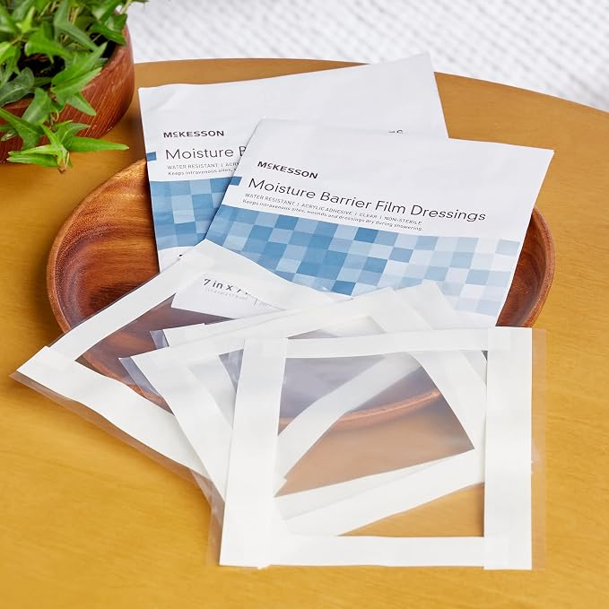 McKesson IV Site Barrier Protector, 7 in. x 7 in., Water-Resistant Adhesive Film - Image 8