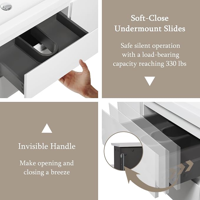 48" Floating Bathroom Vanity - Image 5