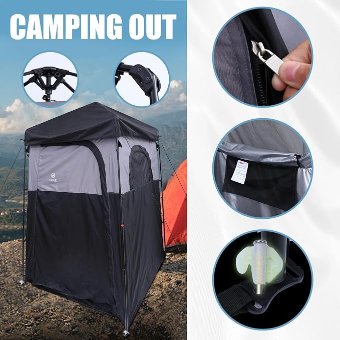 Nice C Camping Shower Tent, Instant Pop Up Privacy Changing Tent, Outdoor - Image 5