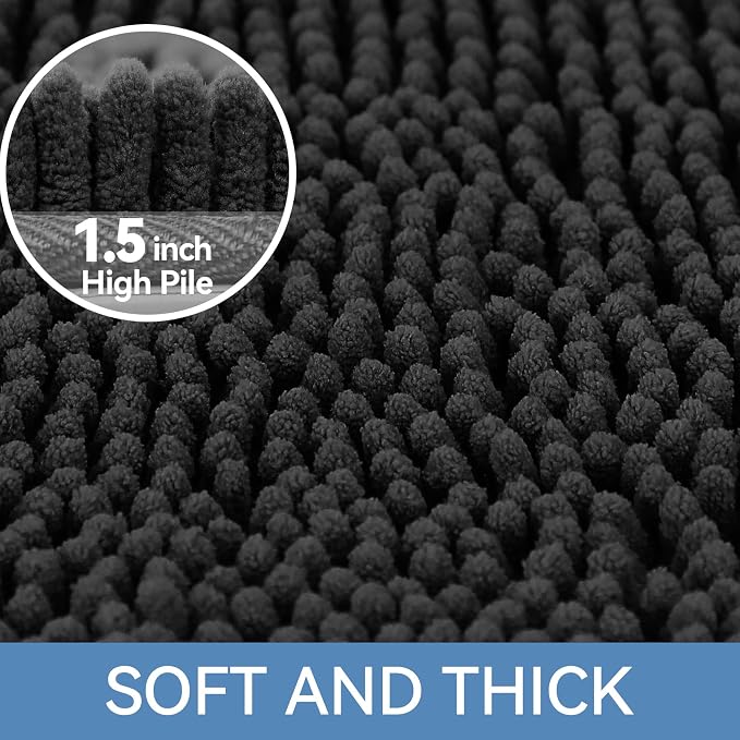 Bcoimo 48"×24" Absorbent Bath Mat, Non-Slip - Image 3