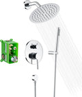 SUMERAIN Rain Shower System, Wall Mounted Bathroom Shower Faucet Set by SUMERAINFAUCETS