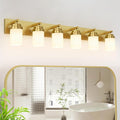 IZORRO Bathroom Vanity Light Fixture, 6-Light 43 Inch Gold Bathroom Light by IZORRO