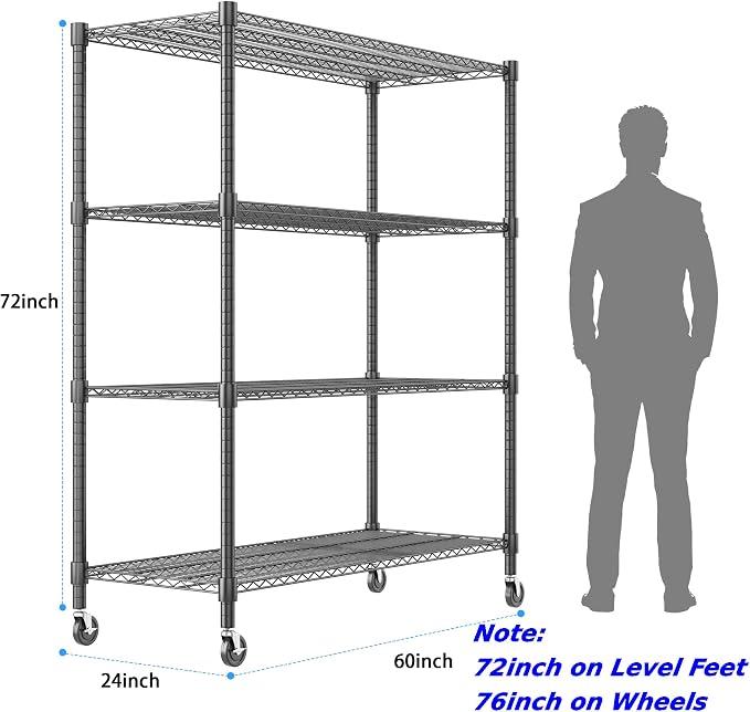 Homdox Heavy Duty Metal Shelves - Image 3