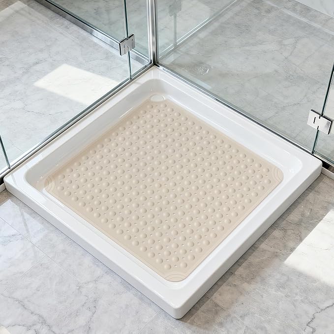 OTHWAY Square Shower Mat 32x32, TPE Non-Slip Shower Mats - Image 7