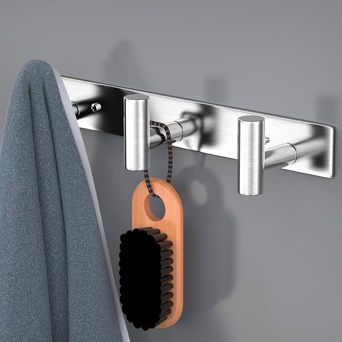 HUFEEOH 2 Pack Coat Hooks Wall Mount, Heavy Duty Towel Hooks Purse Rack - Image 3