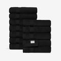 SALBAKOS 100% Turkish Cotton Washcloth Set of 12 13x13 inch | Heirloom Quality by SALBAKOS