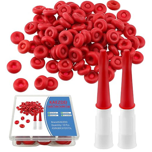10 Pcs Caulk Tube Sealer Caps, Caulking Gun Tip Caps, Caulking Tool Accessory by KAEZDD