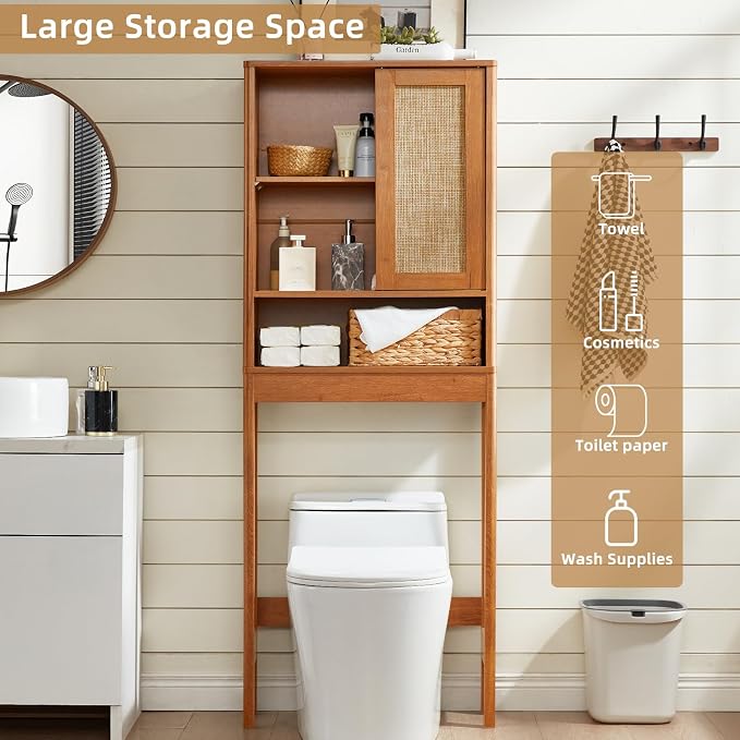 LEYAOYAO Over The Toilet Storage Cabinet - Image 7