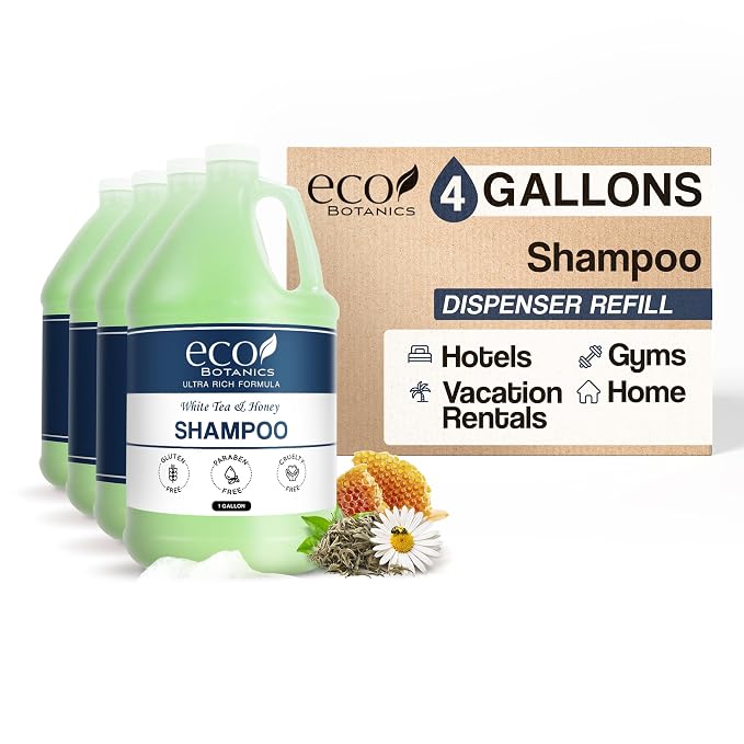 Terra Pure Eco Botanics Hotel Shampoo | 1 Gallon | Designed to Refill Soap by 1-Shoppe