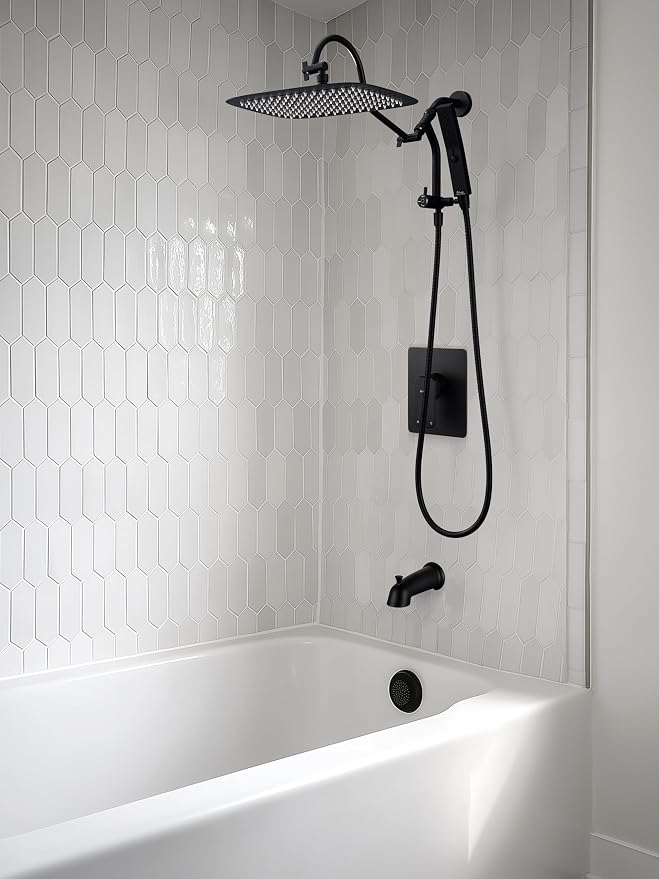 G-Promise 14 Inches Shower faucet Sets Complete, All Metal Rainfall Shower Head - Image 8