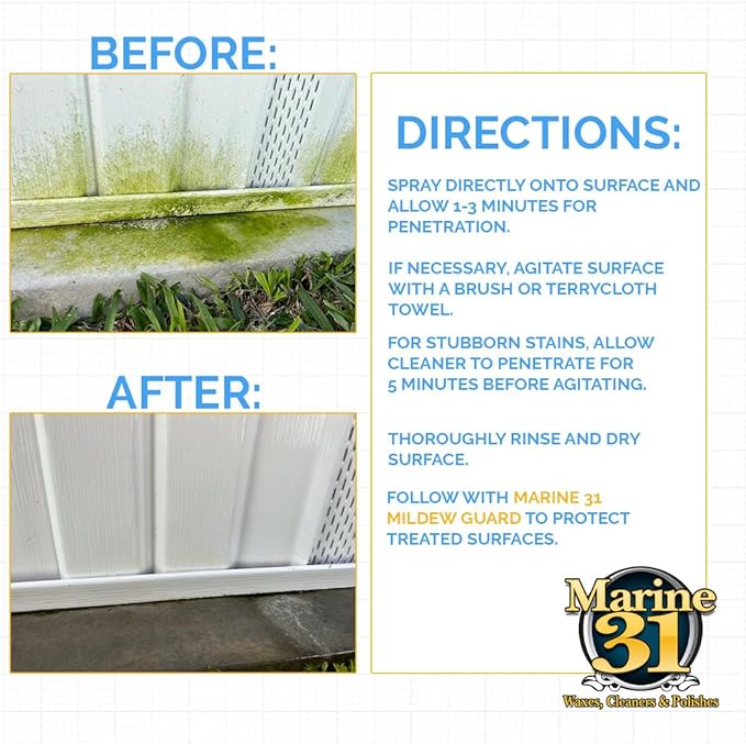 Marine 31 Mildew Stain Remover & Cleaner | Multi-Surface Cleaner - Image 4