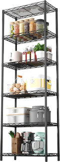 HOMEFORT 6-Tier Wire Shelving, 6 Shelves Unit Metal Storage Rack, Durable by HOMEFORT