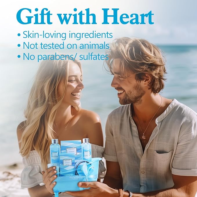 Bath and Body Gift Set for Women, Body & Earth Ocean Gift Basket, Body Lotion - Image 5