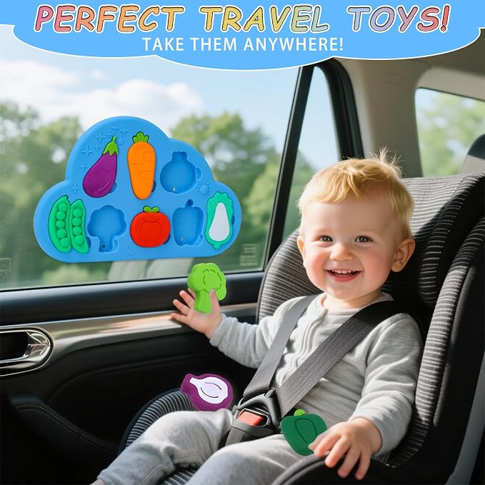Baby Bath Toys, Premium Silcone Mold Free Vegetable Bath Toys, Soft Toddlers - Image 4