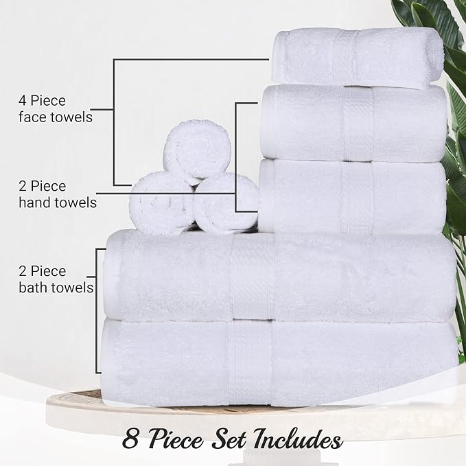 BLUENILEMILLS Madison Egyptian Cotton Towels, Towel Set - Image 6