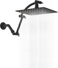 Hibbent All Metal cUPC Certified Rain Shower Head, Brass Adjustable Shower Arm by Hibbent