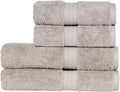 Christy Renaissance 4 Piece Gray Towel Set | 100% Egyptian Cotton | Luxury by Christy