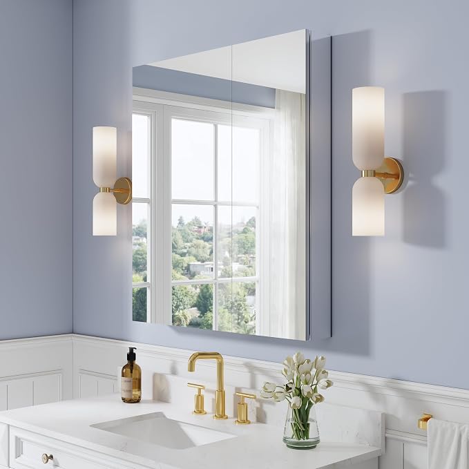 WELLFOR 32" x 36" Bathroom Medicine Cabinet by WELLFOR