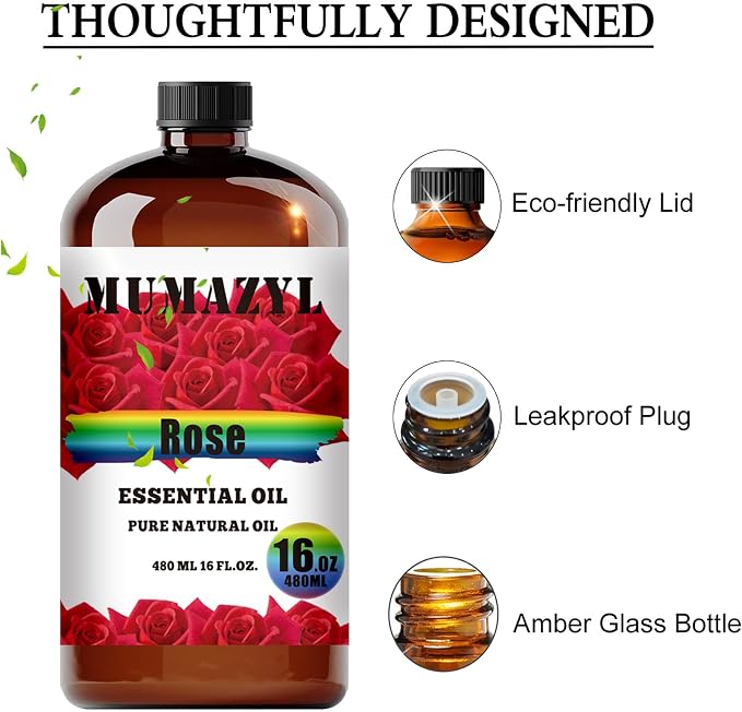Rose Essential Oil, Rose Oil 16 Fl Oz 480ML - Image 2