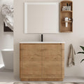 40 Inch Bathroom Vanity with Sink, Wooden Bathroom Cabinet with Soft Close Doors by BeyondYourImagination