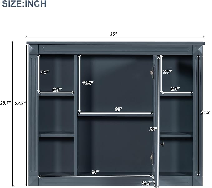 Merax Bathroom Medicine Cabinet - Image 2