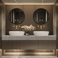 Floating Bathroom Vanity with Sink LED Smart Mirrors, Modern Luxury Style by Suncharm